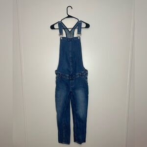 Gap Classic Denim Overalls maternity womens size S medium wash